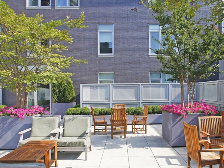 outdoor lounge  at 568 Union, Brooklyn